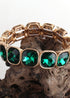 Boho Bracelet, RH Armbander Bracelet, Gold Crystal
